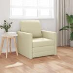 vidaXL Pat canapea 60cm Crem Piele artificiala GartenMobel Dekor (4106631) Canapea