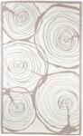 vidaXL Covor de Exterior pentru Terasa, 240x150 cm, Model cu Inele Maro, 2 Fete, Material Polipropilena (433911) Covor