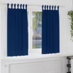vidaXL Perdele Opaque cu Inel 2 pcs Albastru închis 175 x 140 cm GartenMobel Dekor (4107584)