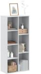 vidaXL Biblioteca, alb, 50x25x105 cm, lemn prelucrat GartenMobel Dekor (852789) Biblioteca