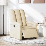vidaXL Fotoliu rabatabil electric, crem, material textil GartenMobel Dekor (3204077)
