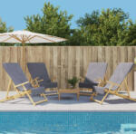 vidaXL Prosoape de plaja, 4 buc. , antracit, 60x135 cm, textil 400 GSM GartenMobel Dekor (3157054) Prosop