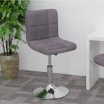 vidaXL Scaun de bar pivotant, gri taupe, material textil GartenMobel Dekor (334208)