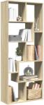 vidaXL Biblioteca/separator camera stejar sonoma 67x25x161, 5 cm lemn GartenMobel Dekor (858077) Biblioteca