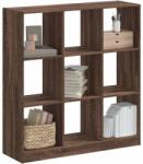 vidaXL Biblioteca, stejar maro, 102x32x108 cm, lemn prelucrat GartenMobel Dekor (3307843) Biblioteca