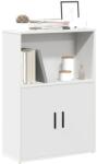 vidaXL Biblioteca, alb, 60x24x85 cm, lemn prelucrat GartenMobel Dekor (860409) Biblioteca
