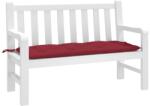 vidaXL Perna banca de gradina, rosu vin, 120x50x7 cm, textil oxford GartenMobel Dekor (361592)