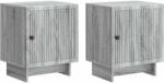 vidaXL Set 2 noptiere gri Sonoma din lemn prelucrat, 43x34, 5x50 cm (893888)