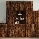 vidaXL Dulap înalt, stejar fumuriu, 80x42, 5x249 cm, lemn prelucrat GartenMobel Dekor (3281361) Comoda