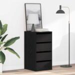 vidaXL Comoda cu sertare Stejar negru 40 x 41 x 76 cm Lemn compozit GartenMobel Dekor (868912) Comoda