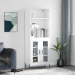 vidaXL Dulap înalt, alb, 69, 5x34x180 cm, lemn compozit GartenMobel Dekor (3189325) Comoda