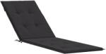 vidaXL Perna de sezlong, negru, (75+105)x 50x3 cm GartenMobel Dekor (314180)