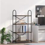 vidaXL Raft pentru carti Stejar afumat 80 x 30 x 146 cm Lemn compozit GartenMobel Dekor (879895) Biblioteca