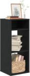 vidaXL Biblioteca, negru, 34x31x80 cm, lemn prelucrat GartenMobel Dekor (860275) Biblioteca