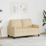 vidaXL Canapea cu 2 locuri, crem, 120 cm, material textil GartenMobel Dekor (359157) Canapea
