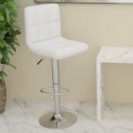 vidaXL Scaun de bar, alb, piele ecologica GartenMobel Dekor (334219)