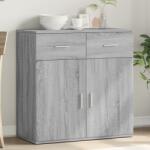 vidaXL Servanta, gri sonoma, 79x38x80 cm, lemn compozit GartenMobel Dekor (840525) Comoda
