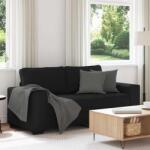 vidaXL Canapea cu 2 locuri negru 180x77x82 cm stofa GartenMobel Dekor (4105168) Canapea