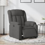 vidaXL Fotoliu rabatabil electric, gri închis, material textil GartenMobel Dekor (3205293)