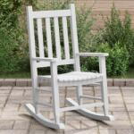 vidaXL Scaun balansoar pentru copii, alb, lemn masiv de plop GartenMobel Dekor (4008877) Balansoar