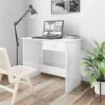 vidaXL Birou, alb lucios, 100 x 50 x 76 cm, PAL GartenMobel Dekor (800555)