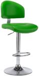 vidaXL Scaun de bar, verde, piele ecologica GartenMobel Dekor (249655)