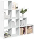 vidaXL Biblioteca/separator 4 niveluri, alb, 131, 5x29x131, 5 cm lemn GartenMobel Dekor (857967) Biblioteca