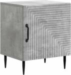 vidaXL Noptiera gri beton din lemn prelucrat, 43 x 34, 5 x 50 cm (894801)