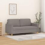 vidaXL Canapea cu 2 locuri, gri taupe, 140 cm, material textil GartenMobel Dekor (359485) Canapea