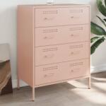 vidaXL Dulap, roz, 68x39x79 cm, otel GartenMobel Dekor (842983) Comoda