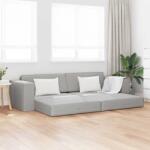 vidaXL Pat canapea Gri nori 245 x 78 x 77 cm tesatura GartenMobel Dekor (4106724) Canapea