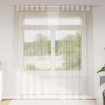 vidaXL Cortina din Voile 2 pcs Nisipiu 260 x 140 cm Poliester GartenMobel Dekor (4108046)