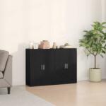 vidaXL Bufet 2 pcs Stejar Negru 60 x 31 x 84 cm Lemn compozit GartenMobel Dekor (3334304) Comoda