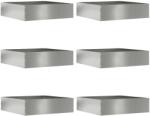 vidaXL Margine pentru gazon 6 pcs Argintiu 50 x 50 x 13 cm GartenMobel Dekor (874727)