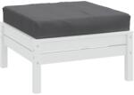 vidaXL Perna de paleti, melanj antracit, 60x60x10 cm, material textil GartenMobel Dekor (4002662)