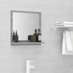 vidaXL Oglinda de baie, gri sonoma, 40x10, 5x37 cm, lemn compozit GartenMobel Dekor (815634)