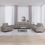vidaXL Set de canapele, 3 piese, gri taupe, textil GartenMobel Dekor (3201873) Canapea