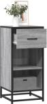 vidaXL Dulap, gri sonoma, 35, 5x35x76 cm, lemn prelucrat si metal GartenMobel Dekor (848957) Comoda