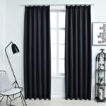 vidaXL Draperii opace cu carlige, 2 buc. , antracit, 140 x 245 cm GartenMobel Dekor (134424)