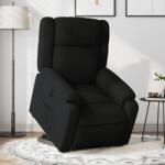 vidaXL Fotoliu electric rabatabil cu ridicare, negru, textil GartenMobel Dekor (3205228)