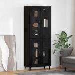 vidaXL Bufet Pe perete Stejar Negru 69, 5 x 34 x 180 cm Lemn compozit GartenMobel Dekor (3416069) Comoda