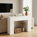 vidaXL Masa de cafea Alb foarte lucios 102 x 35 x 75 cm Lemn prelucrat GartenMobel Dekor (899931)