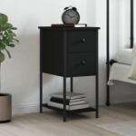 vidaXL Noptiera, negru, 32x42x70 cm, lemn compozit GartenMobel Dekor (826093)