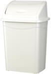 PLANET Billenőfedeles szemetes kuka, műanyag, luxury fehér, 50 L - diamanteclean