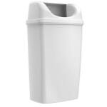 Alpha Műanyag falra szerelhető szemetes kuka fehér 50L - diamanteclean