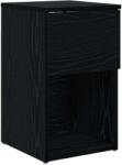 vidaXL Dulap de pat Stejar Negru 29 x 31, 5 x 49 cm Lemn prelucrat GartenMobel Dekor (8001099)