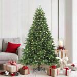 vidaXL Brad de Craciun artificial cu 300 LED Verde 180 cm PE si PVC GartenMobel Dekor (3397545)