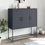 vidaXL Dulap înalt, antracit, 100, 5x39x107 cm, otel GartenMobel Dekor (846538) Comoda