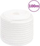 vidaXL Franghie de barca, alb complet, 18 mm, 100 m, polipropilena GartenMobel Dekor (152578)