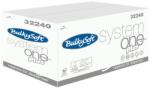 Bulky Soft System One Plus V hajtogatott szalvéta, 2 rétegű, 14, 5x19 cm, 200 lap, hófehér, 100% cellulóz, 24 csomag/karton